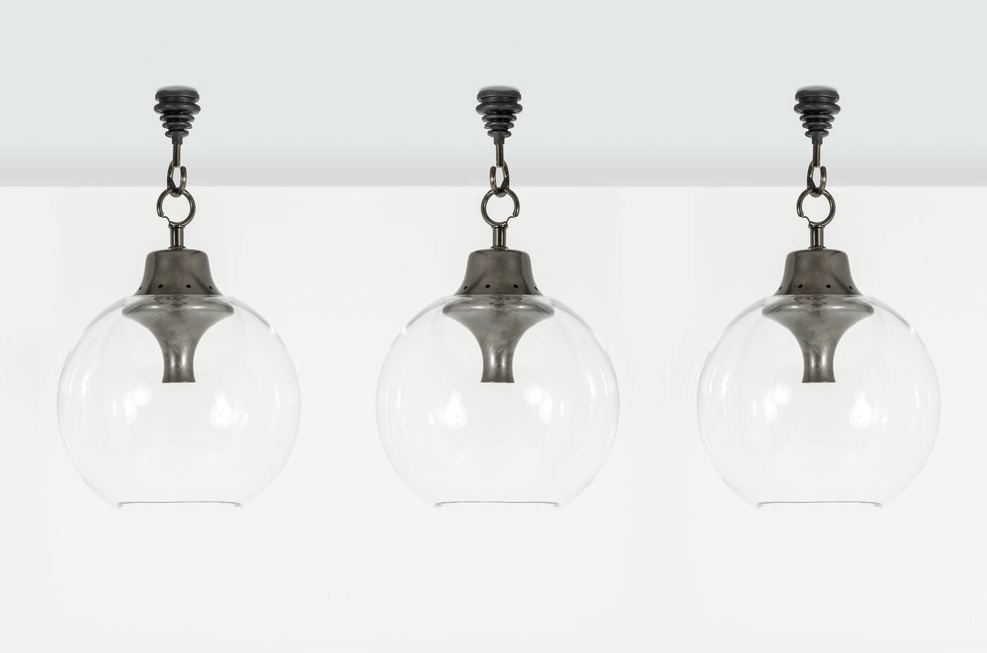 LUIGI CACCIA DOMINIONI - Tre lampade a sospensione mod. LS10 Boccia