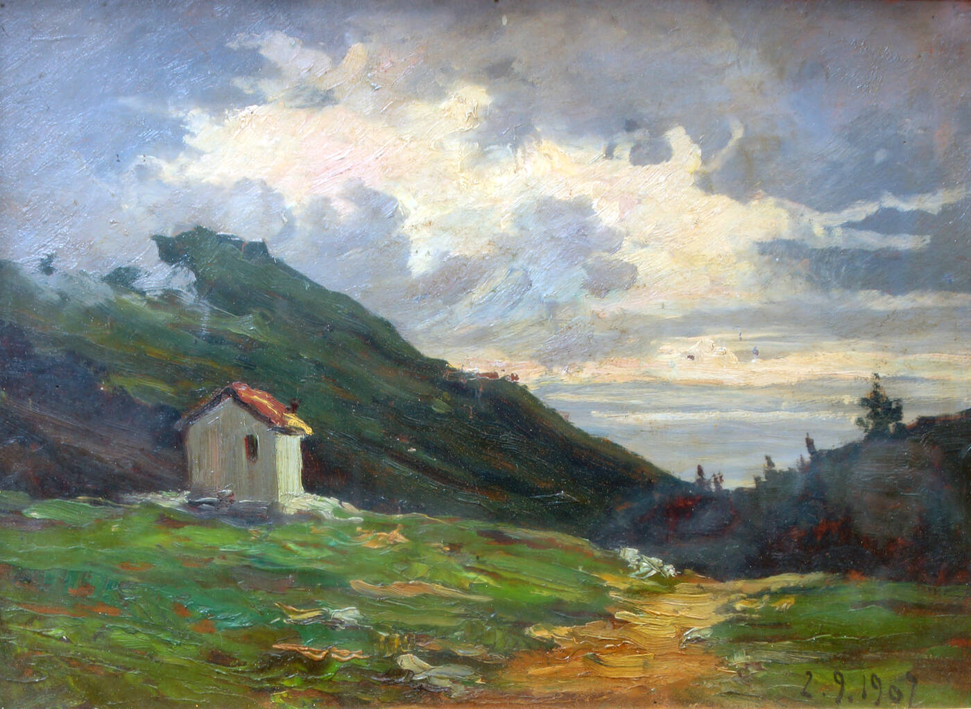 SCUOLA DI DELLEANI - 'La cappelletta' 2/9/1907