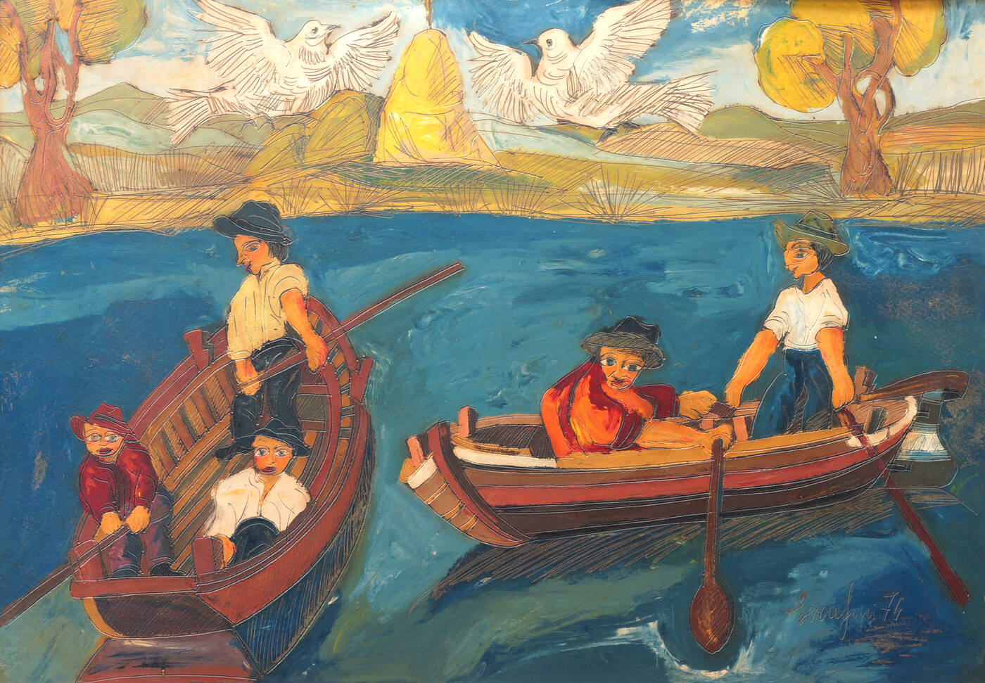 GIUSEPPE SERAFINI - 'La nave' 1974