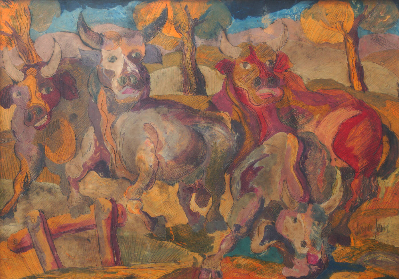 GIUSEPPE SERAFINI - 'I tori'