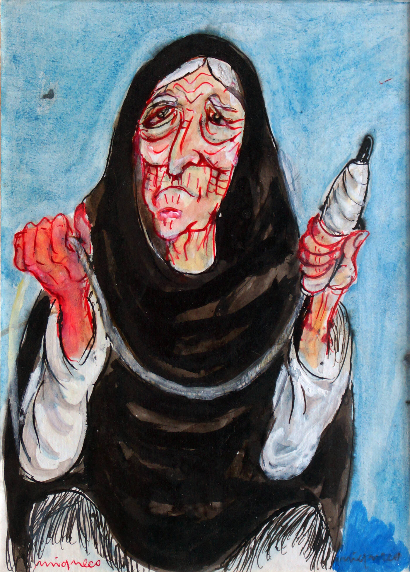 GIUSEPPE MIGNECO - 'Donna con fuso'