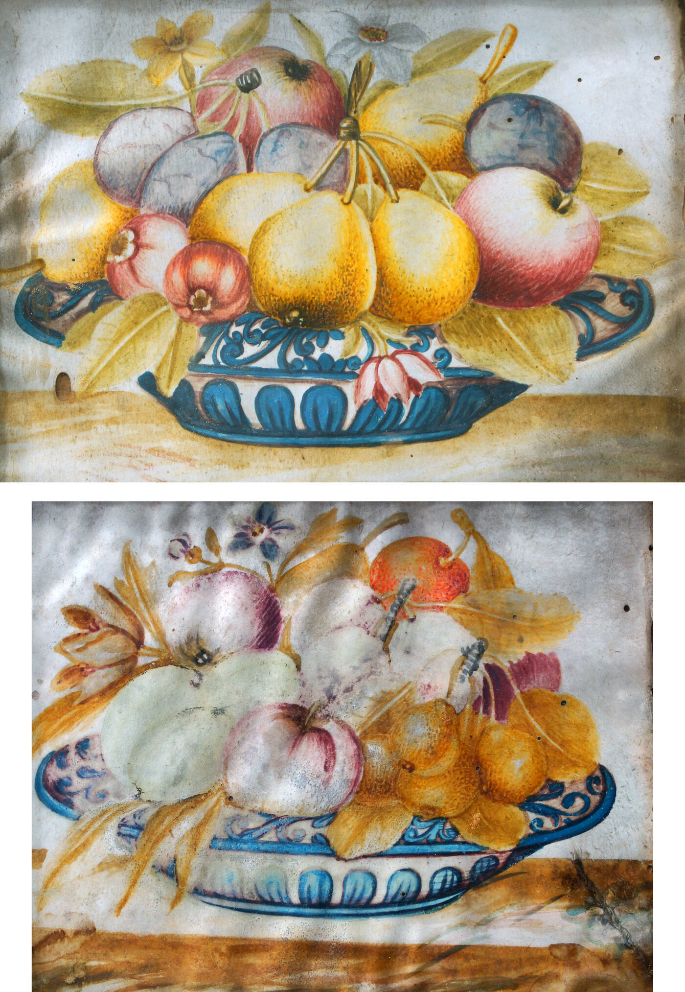 SCUOLA DI OCTAVIANUS MONFORT - 'Coppia di nature morte'