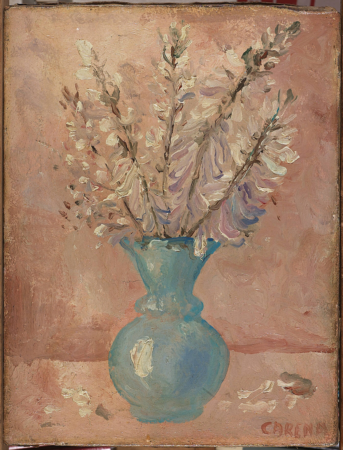 FELICE CARENA - 'Vaso con fiori' 1948 circa