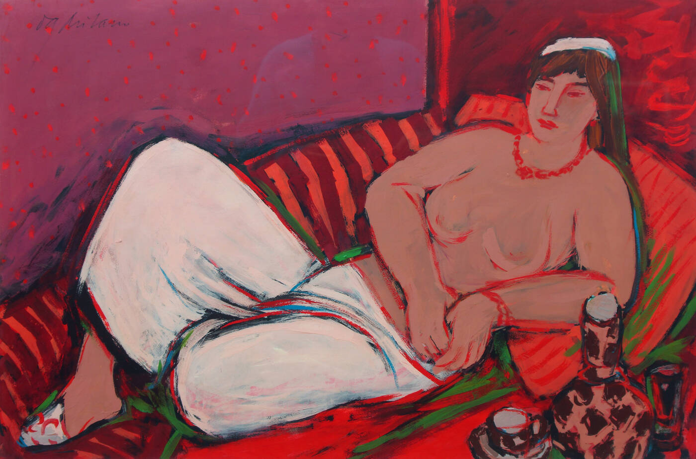 GIULIO DA MILANO - 'Odalisca con pantaloni bianchi'