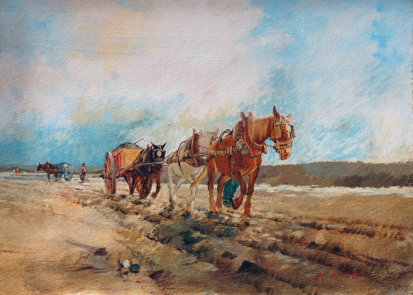 ALFREDO SORESSI - 'Cavalli da tiro al lavoro'