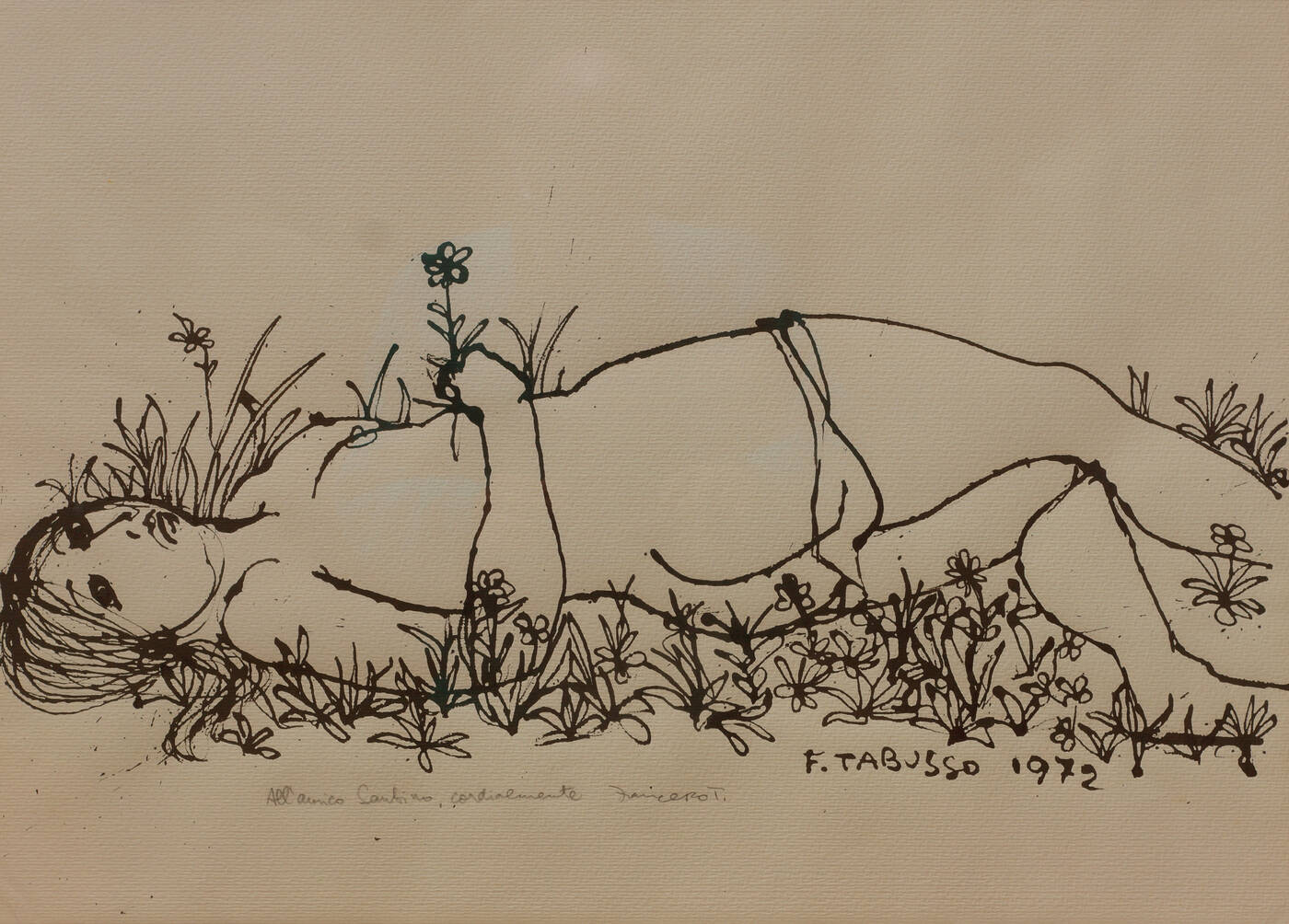 FRANCESCO TABUSSO - 'Senza titolo' 1972