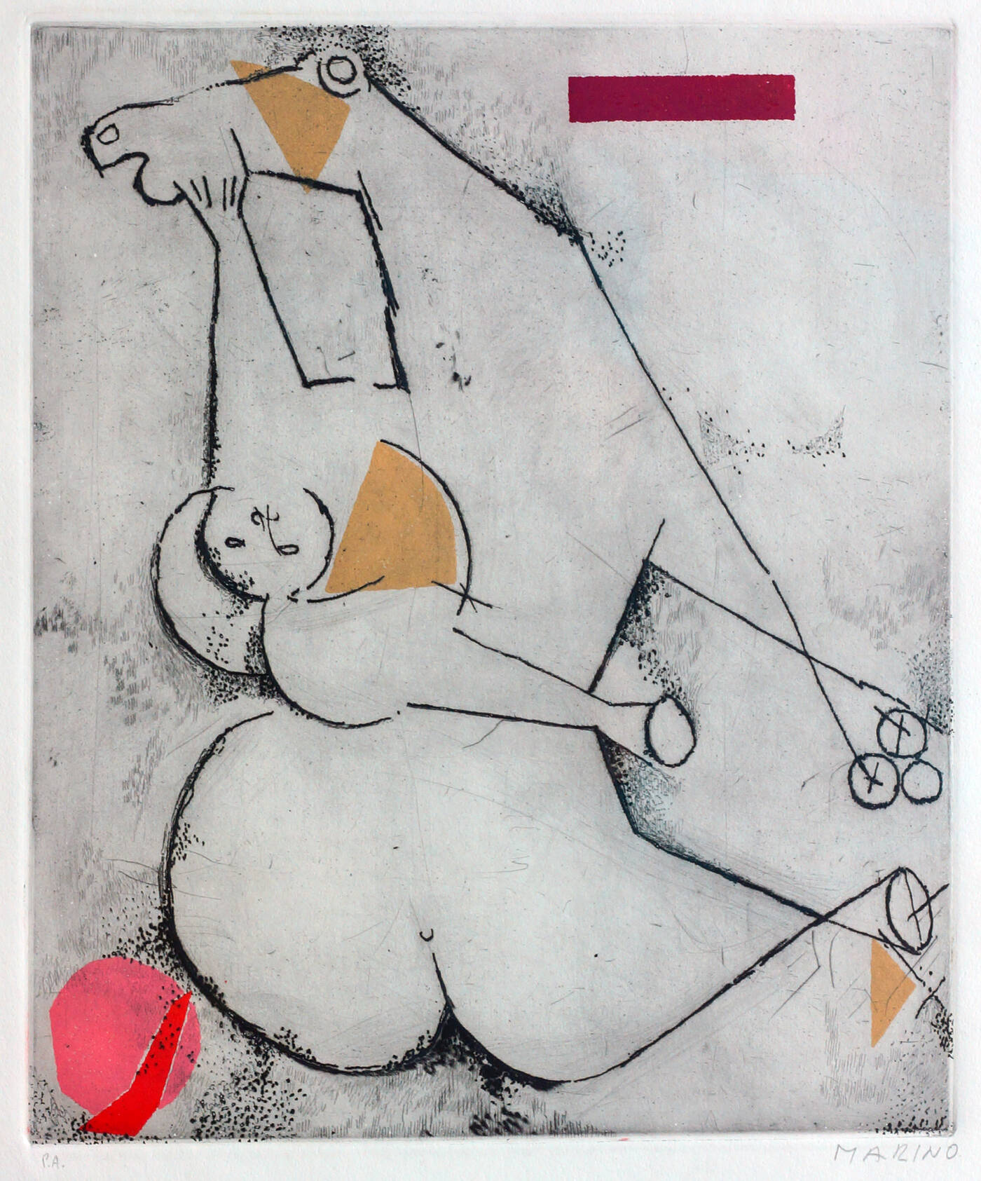 MARINO MARINI - 'Cavallo e cavaliere'