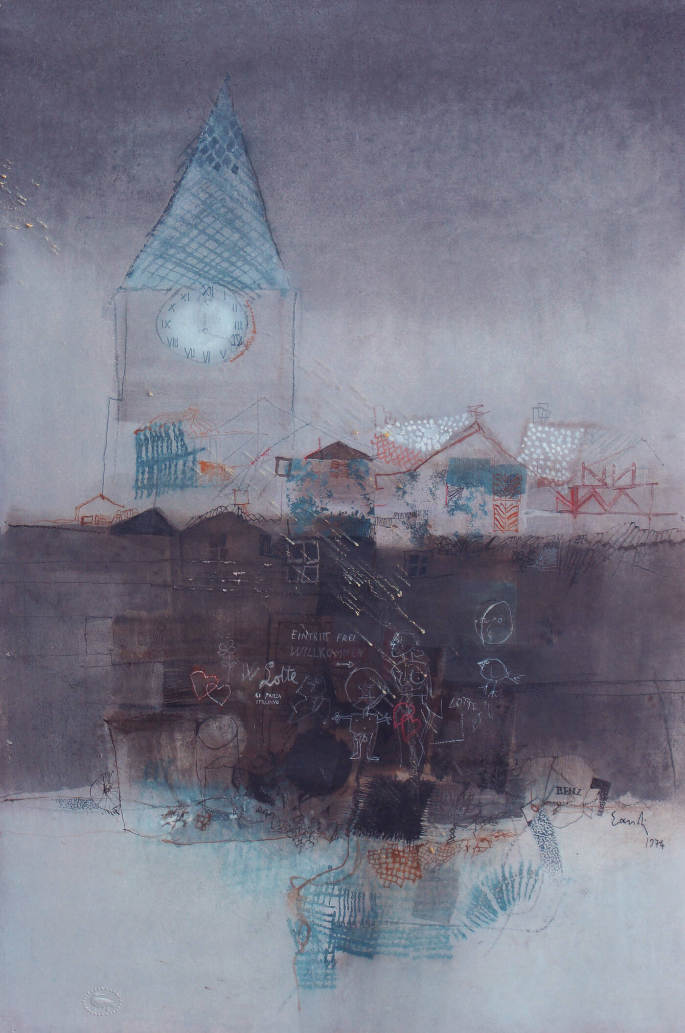 FERNANDO EANDI - 'Notturno cittadino' 1974