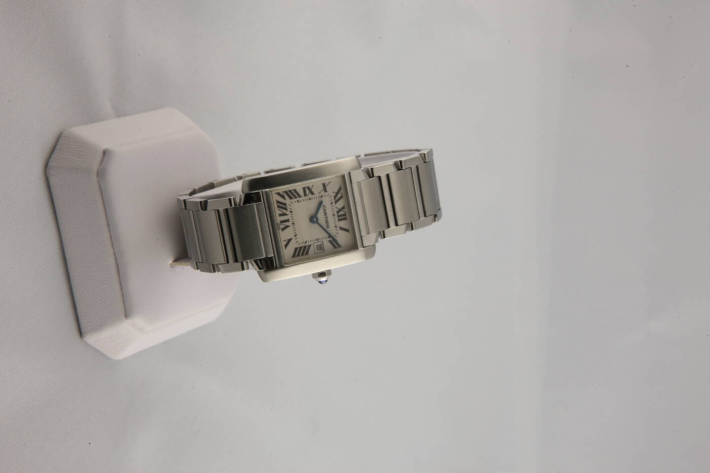 CARTIER - Mod. 'Tank Francaise', media misura, ref. 24065, serie attuale<br>
