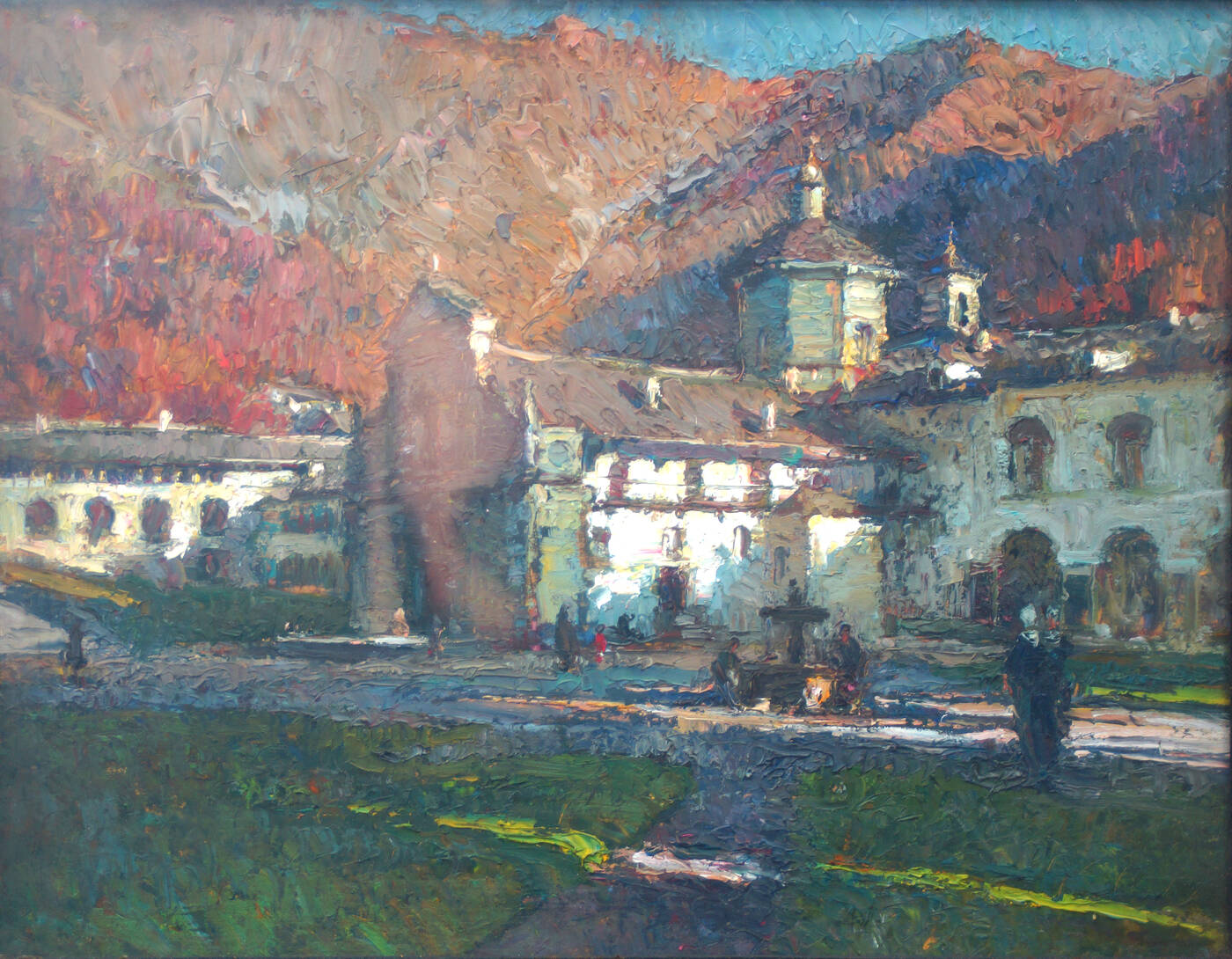 PITTORE ANONIMO DEL XIX SECOLO - 'Santuario di Oropa'