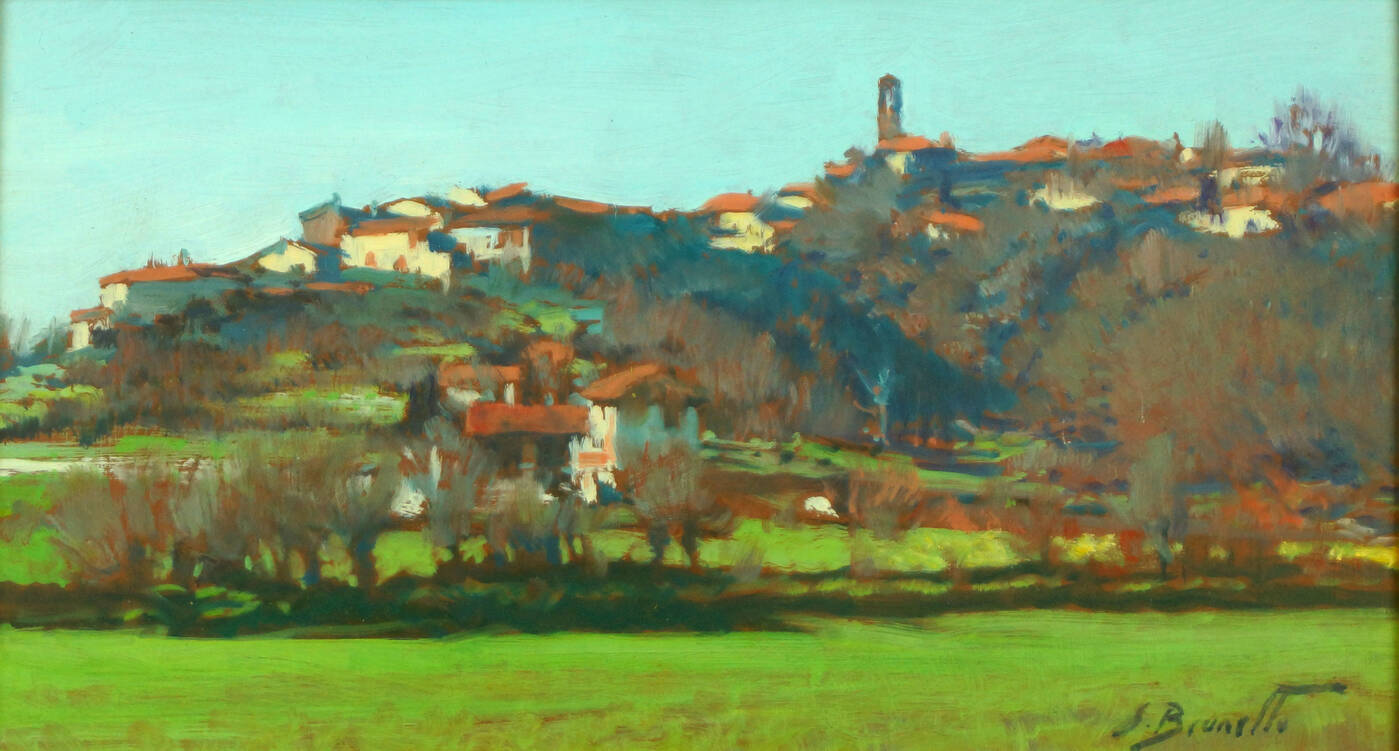 SILVIO BRUNETTO - 'Paesaggio autunnale' 1977