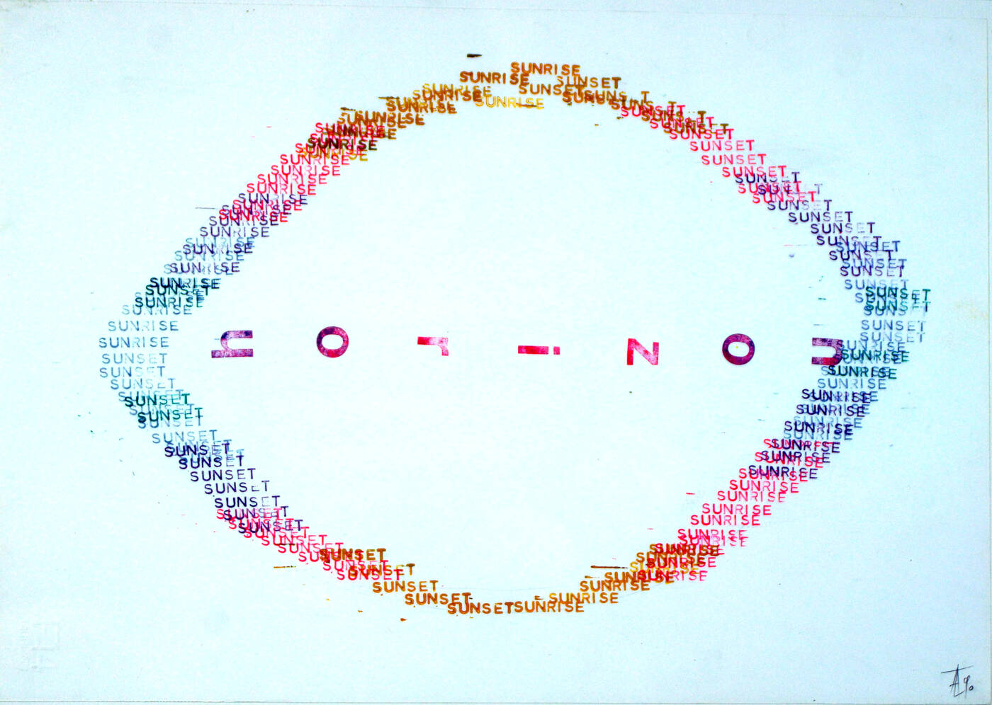 ARRIGO LORA TOTINO - 'Orizzonte' 1990