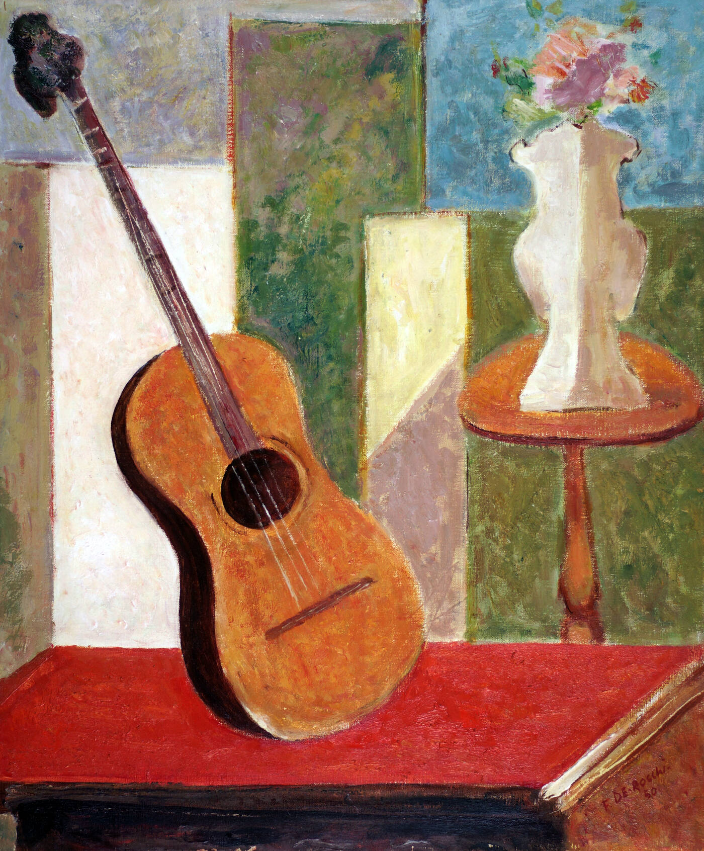 FRANCESCO DE ROCCHI - 'Natura morta con chitarra' 1940