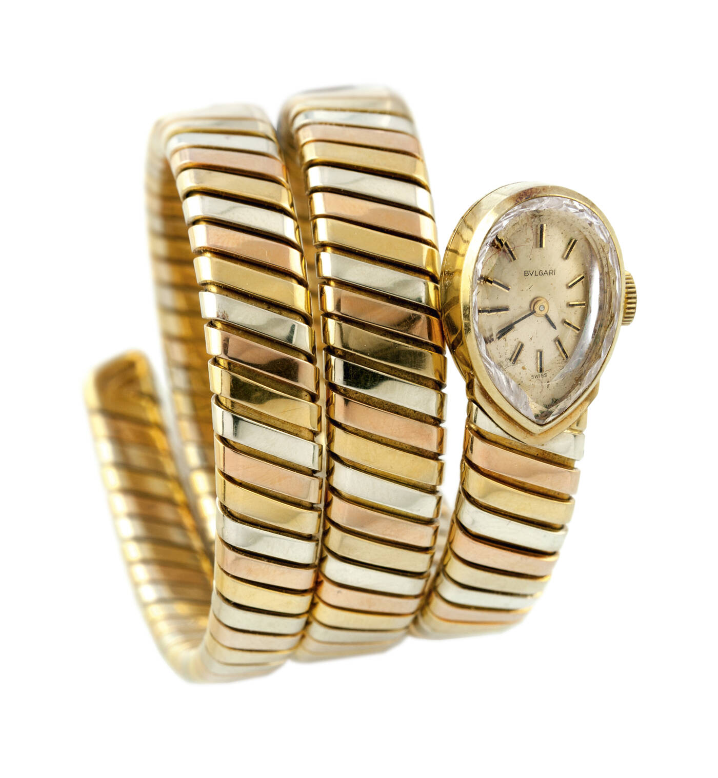 BULGARI - Orologio gioiello, modello 'Tubo Gas', anni '60