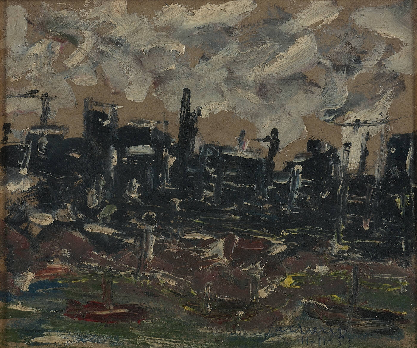 ALBINO GALVANO - 'Cantiere navale' 11.11.1953