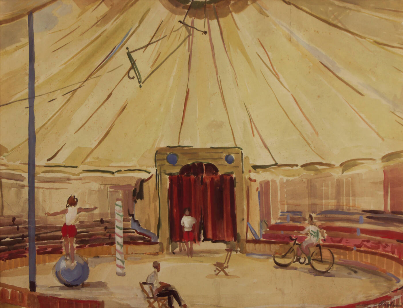ENRICO PAULUCCI - 'Circo a Rapallo' 1934