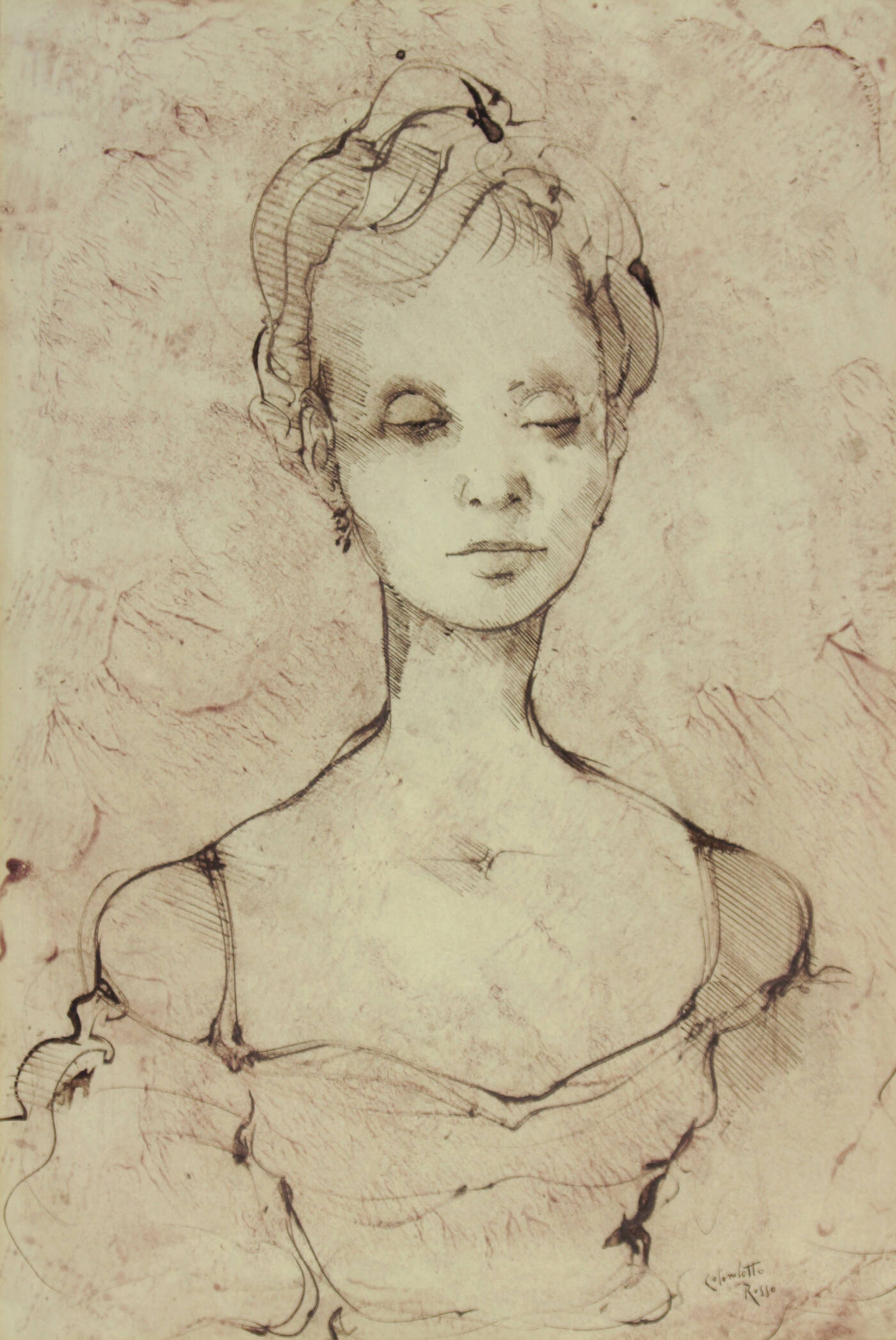 ENRICO COLOMBOTTO ROSSO - 'Ritratto di donna'