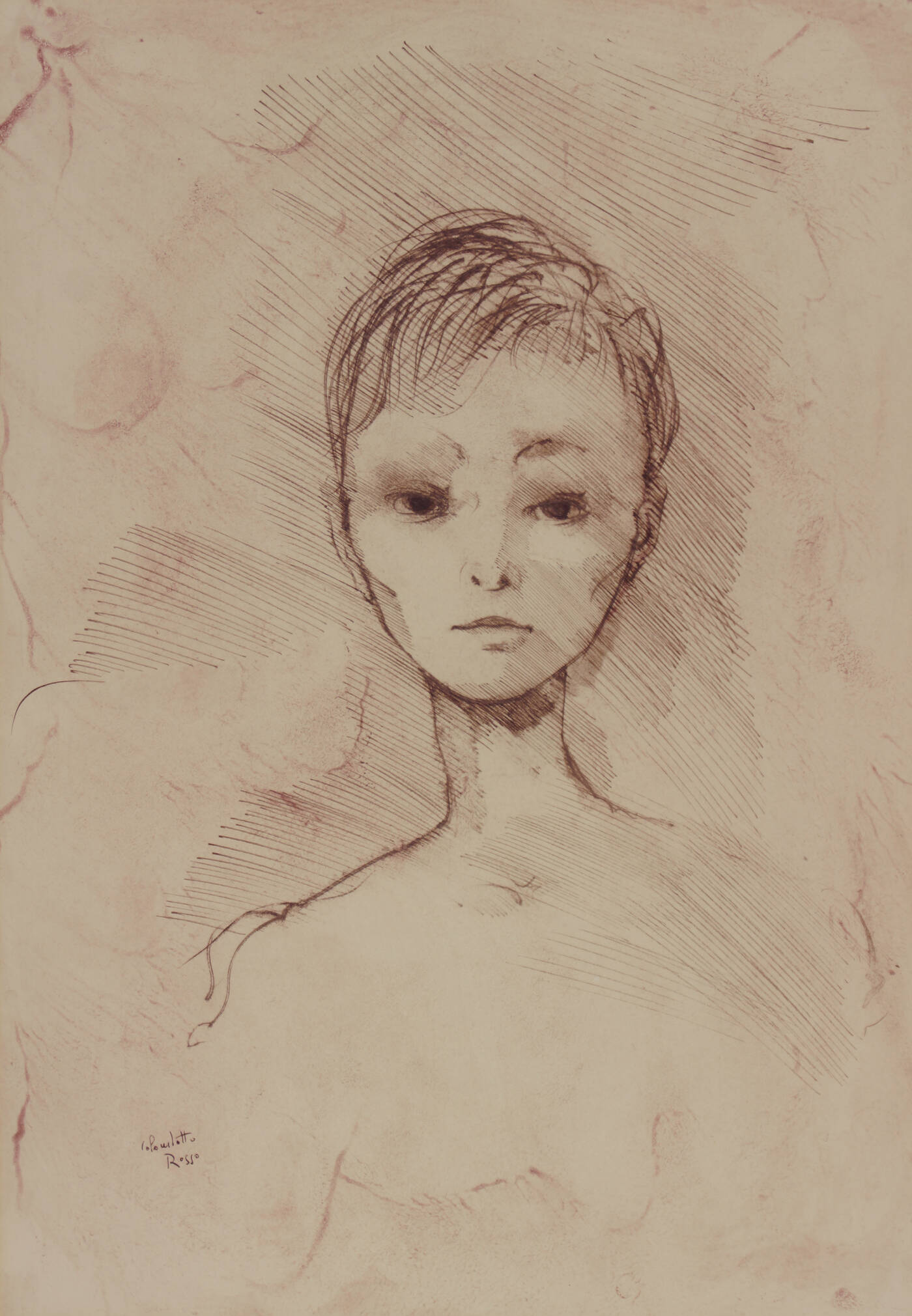 ENRICO COLOMBOTTO ROSSO - 'Ritratto di ragazza'