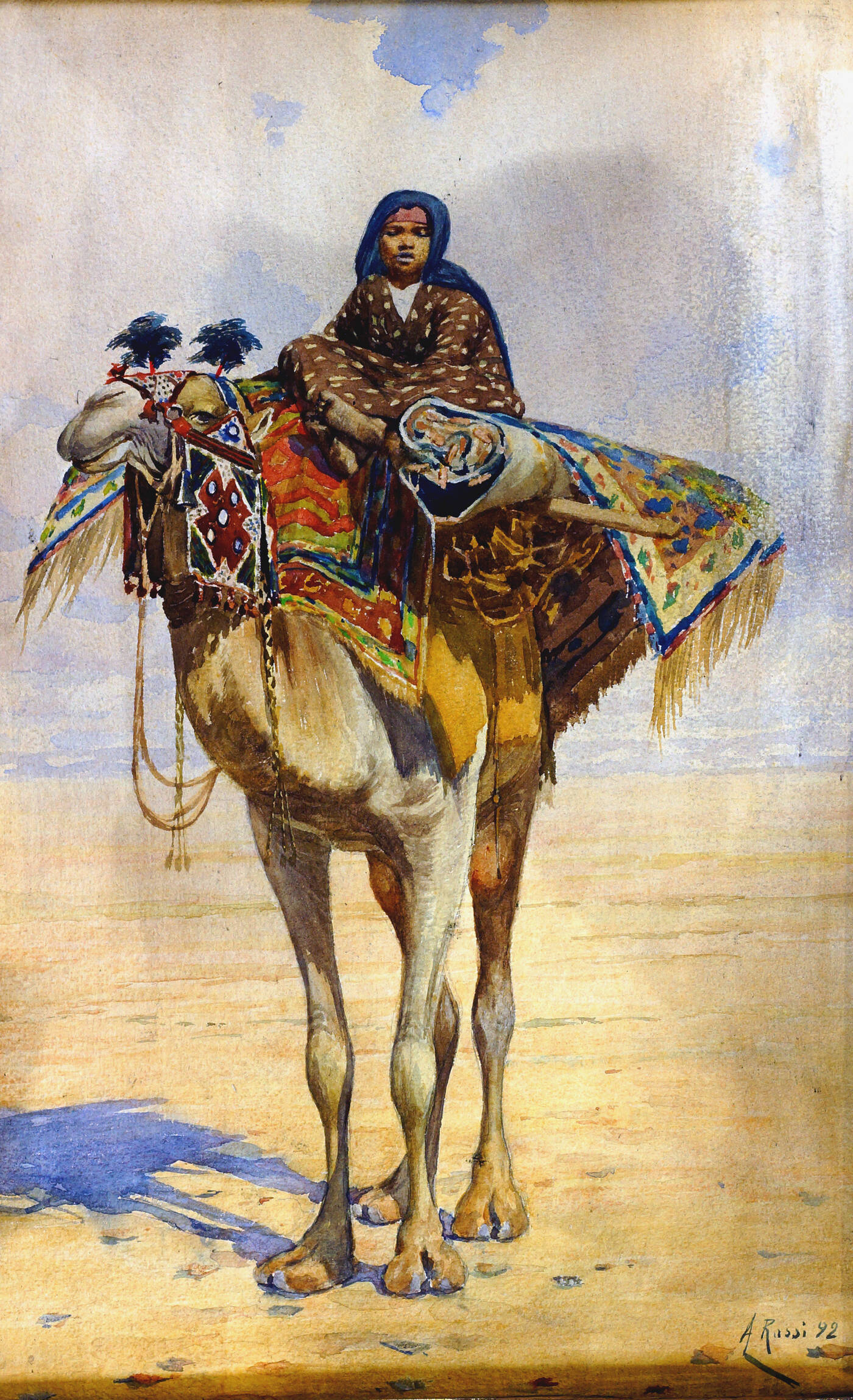 ALBERTO ROSSI - 'Nel deserto' 1892