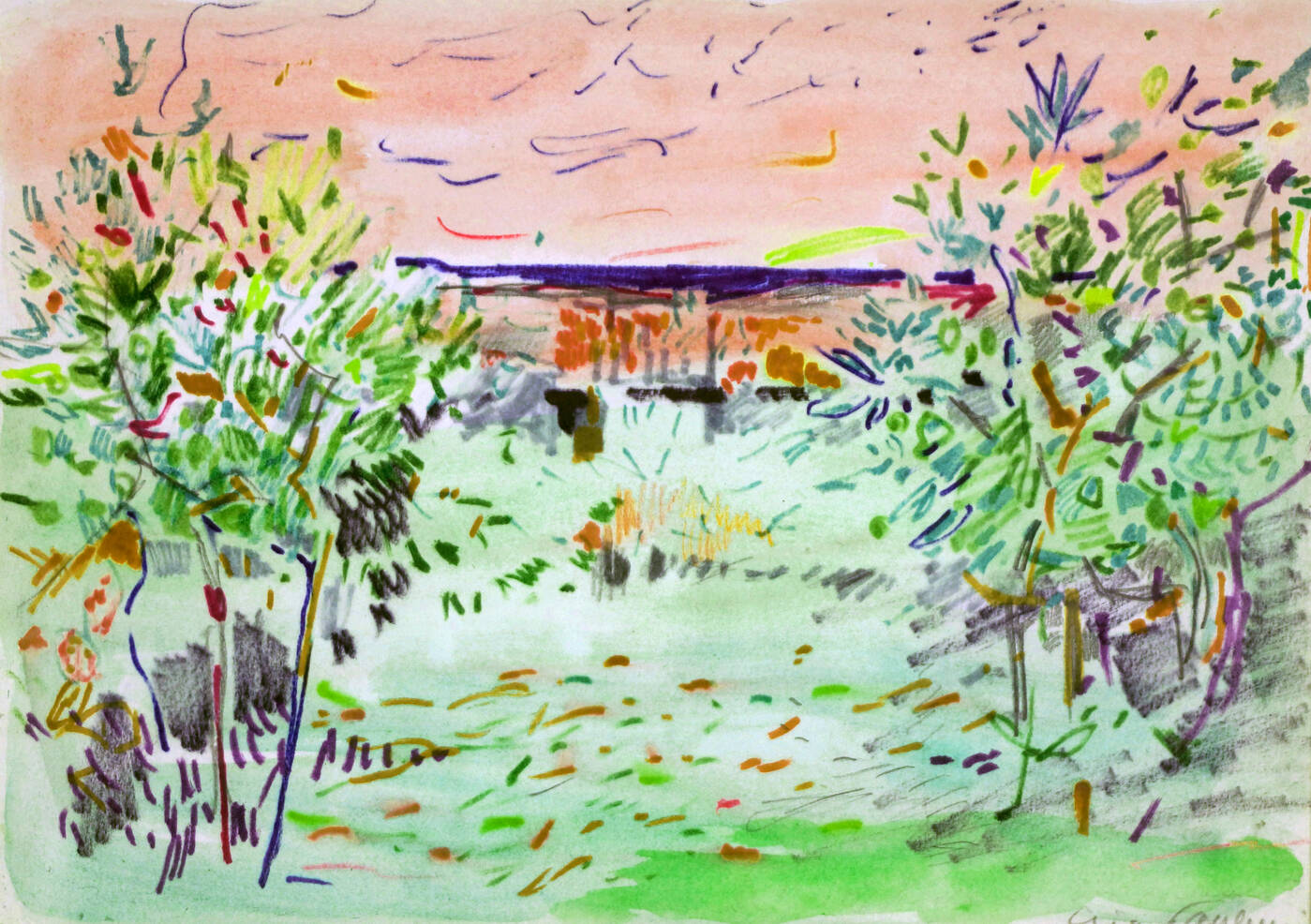 ENRICO PAULUCCI - 'Giardino su mare' anni '980