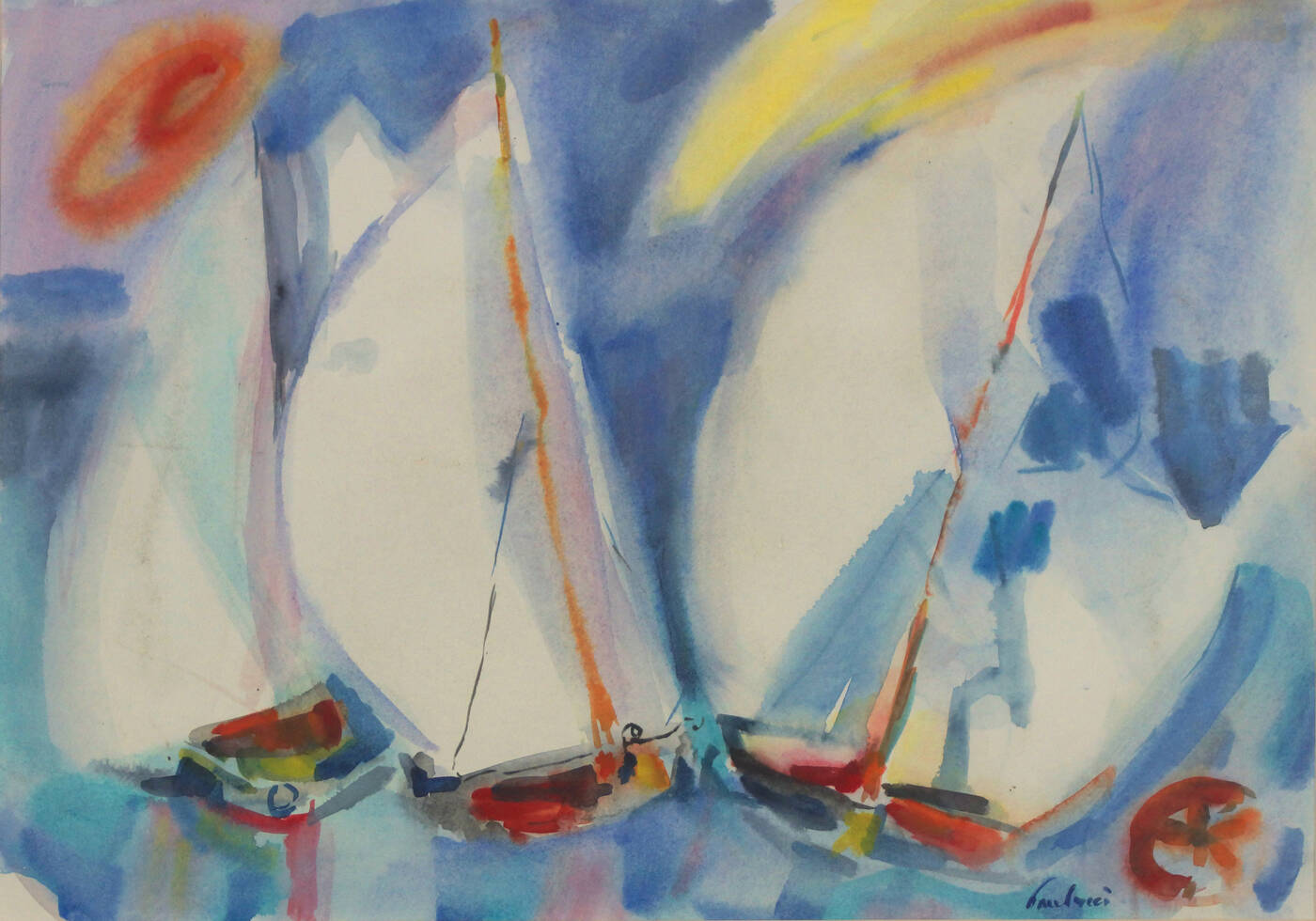 ENRICO PAULUCCI - 'Grandi vele' 1973