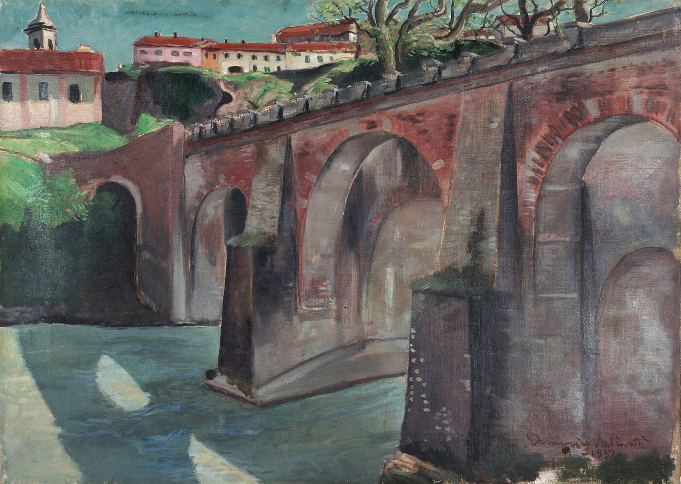 DOMENICO VALINOTTI - 'Ponte antico' 1937