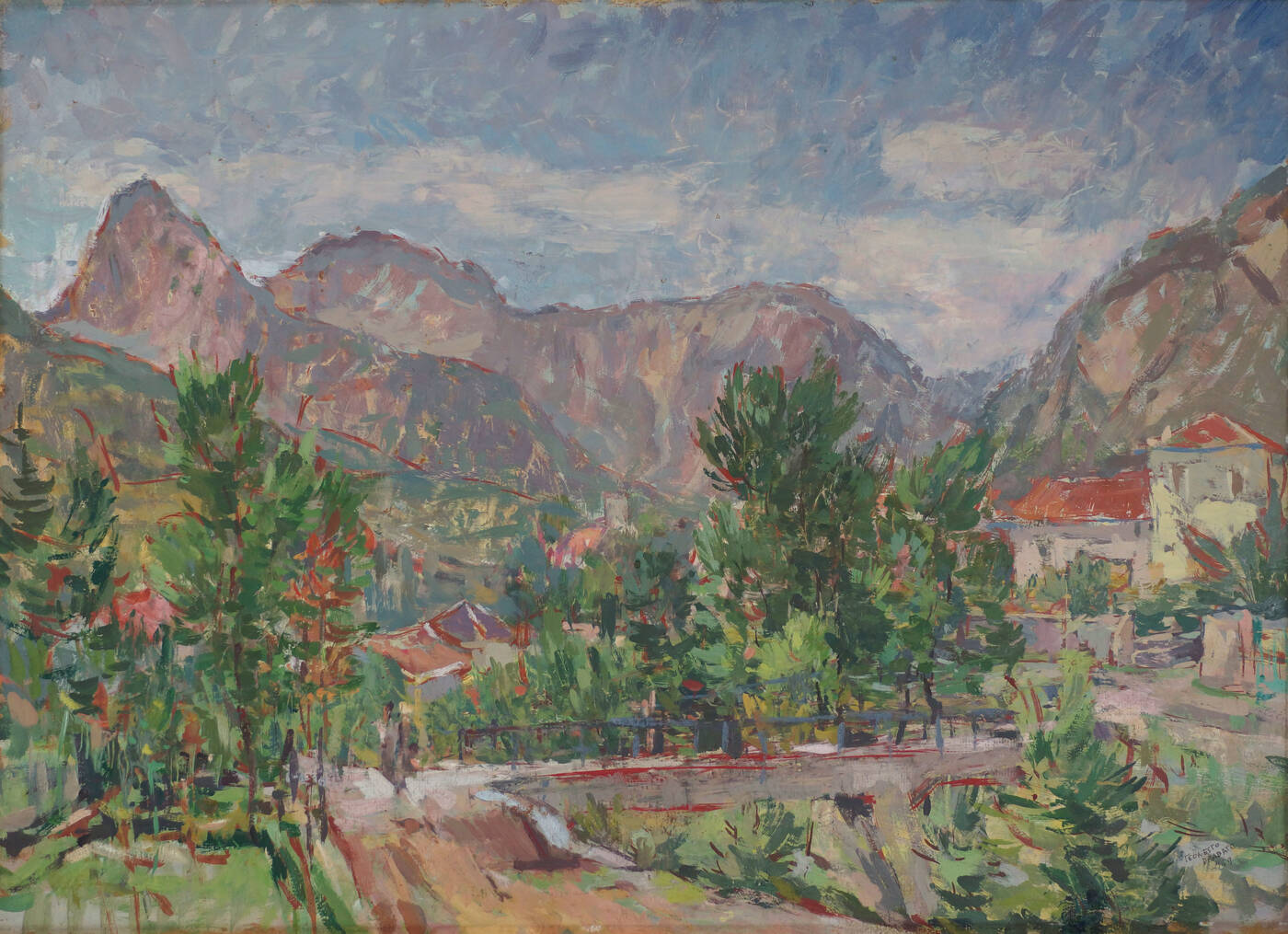 TEONESTO DEABATE - 'Paesaggio' 1949