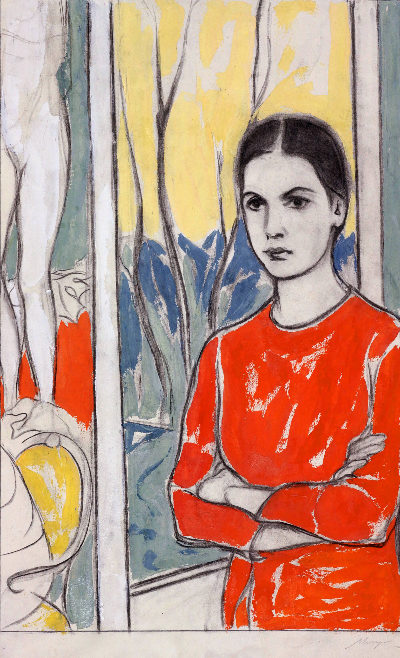 FRANCESCO MENZIO - 'Donna in rosso'