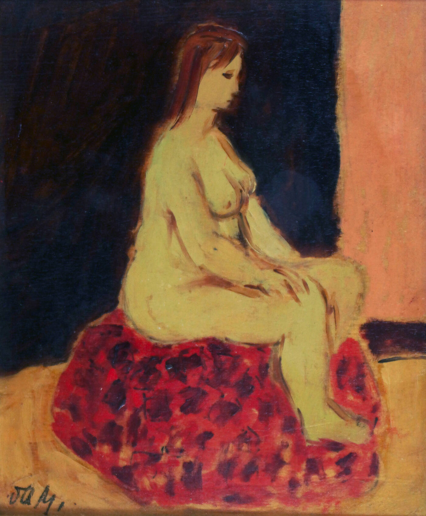 GIULIO DA MILANO - 'Donna seduta' 