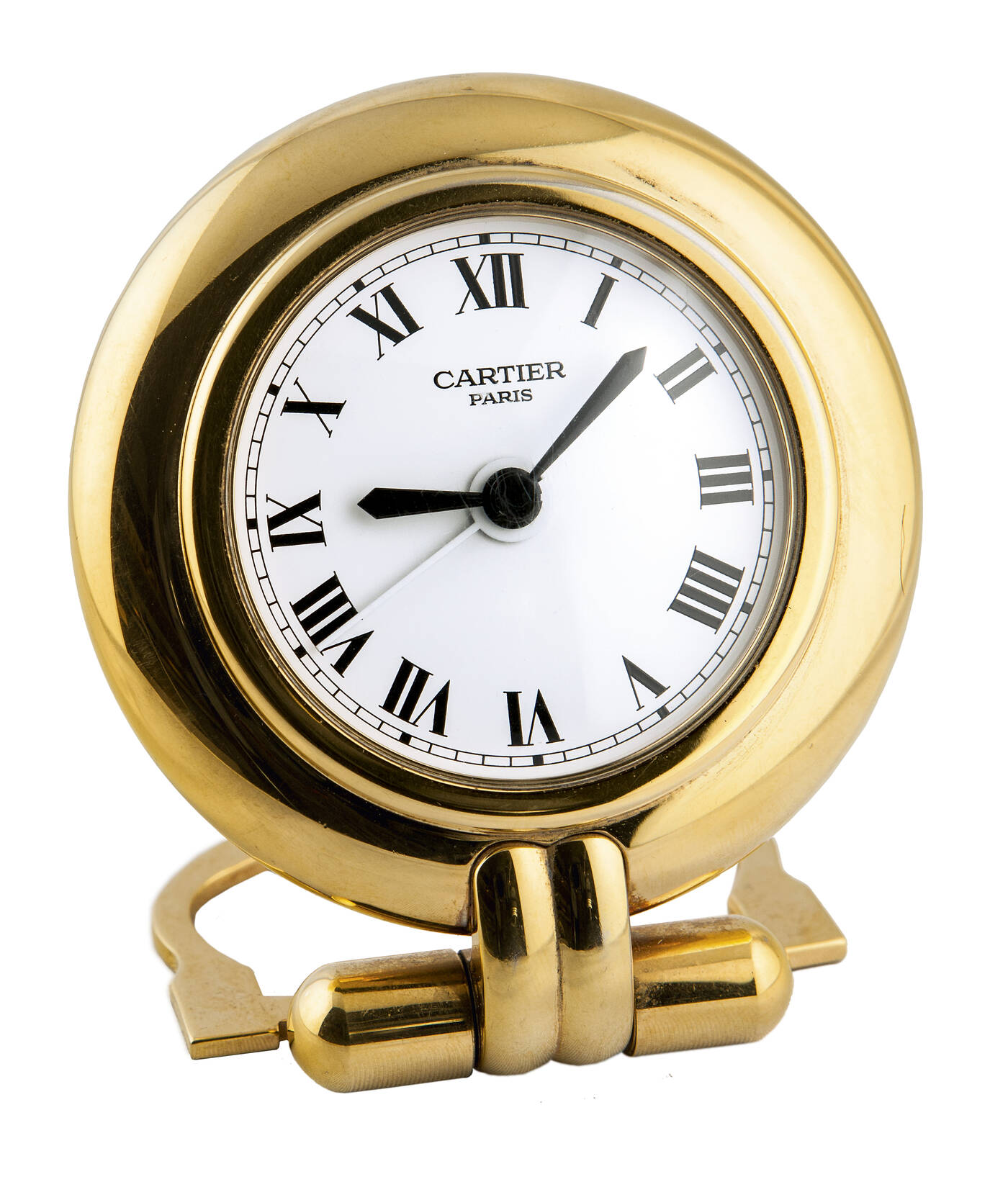 CARTIER - Sveglietta da viaggio mod. 'Ronde', serie recente