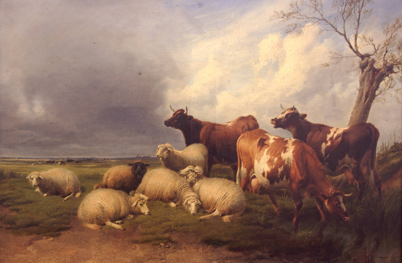 THOMAS SIDNEY COOPER - 'Al pascolo' 1887