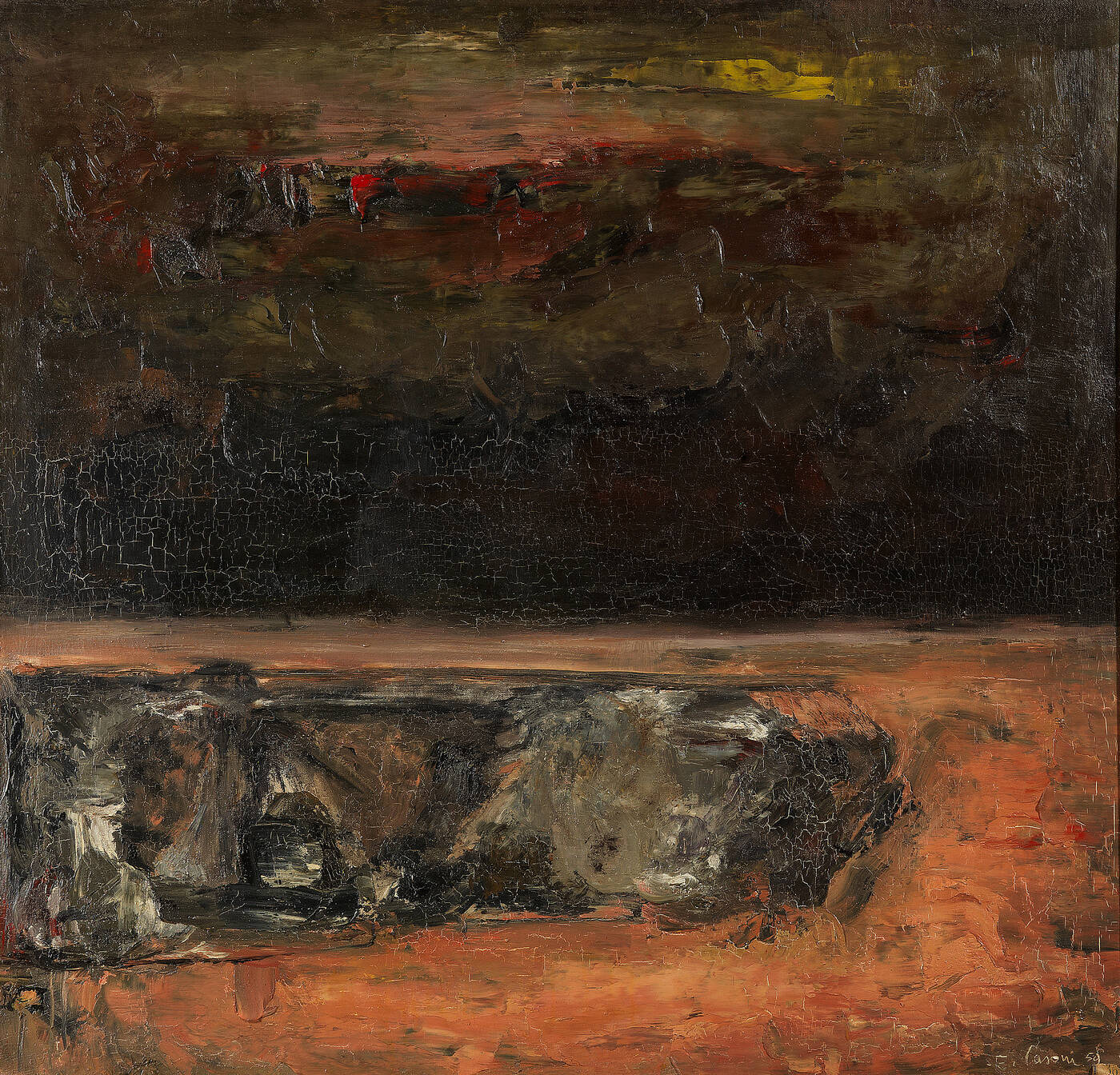 EZIO CASONI - 'Tempesta sul molo' 1959 