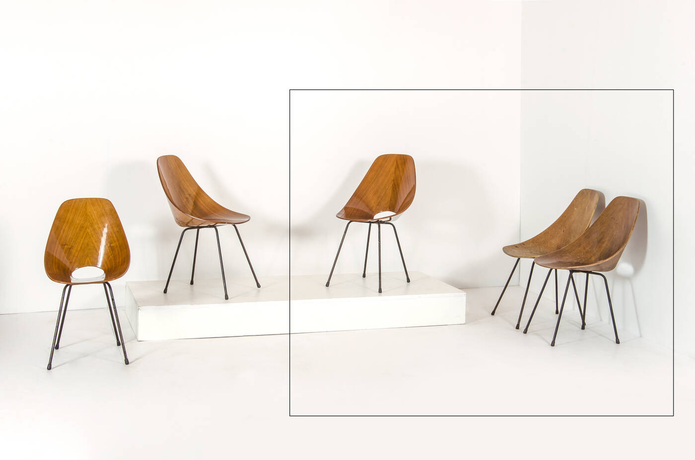 VITTORIO NOBILI - Tre sedie mod. Medea