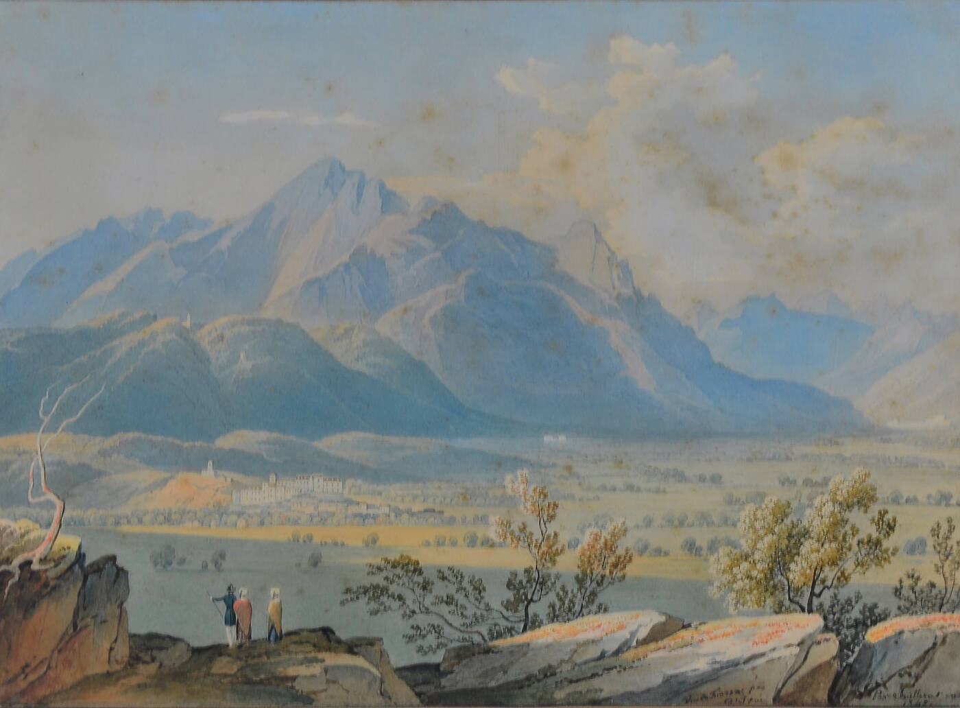 JACQUES-HENRY JUILLERAT - 'Veduta di Fiorano (Ivrea)' 1842