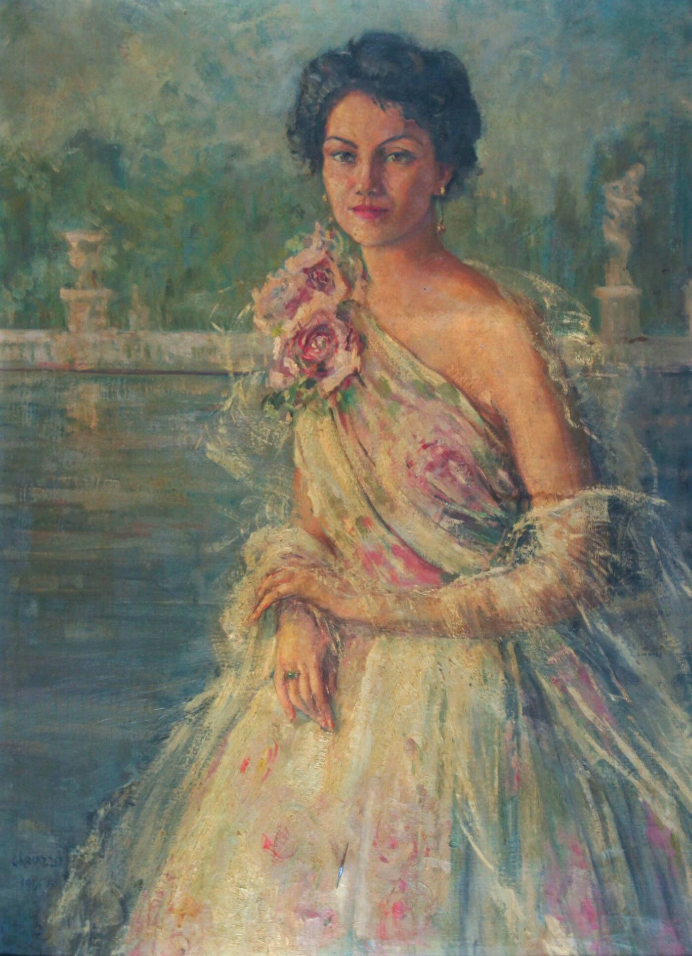 PIER ANTONIO GARIAZZO - 'Ritratto di Adriana Mattè' 1951