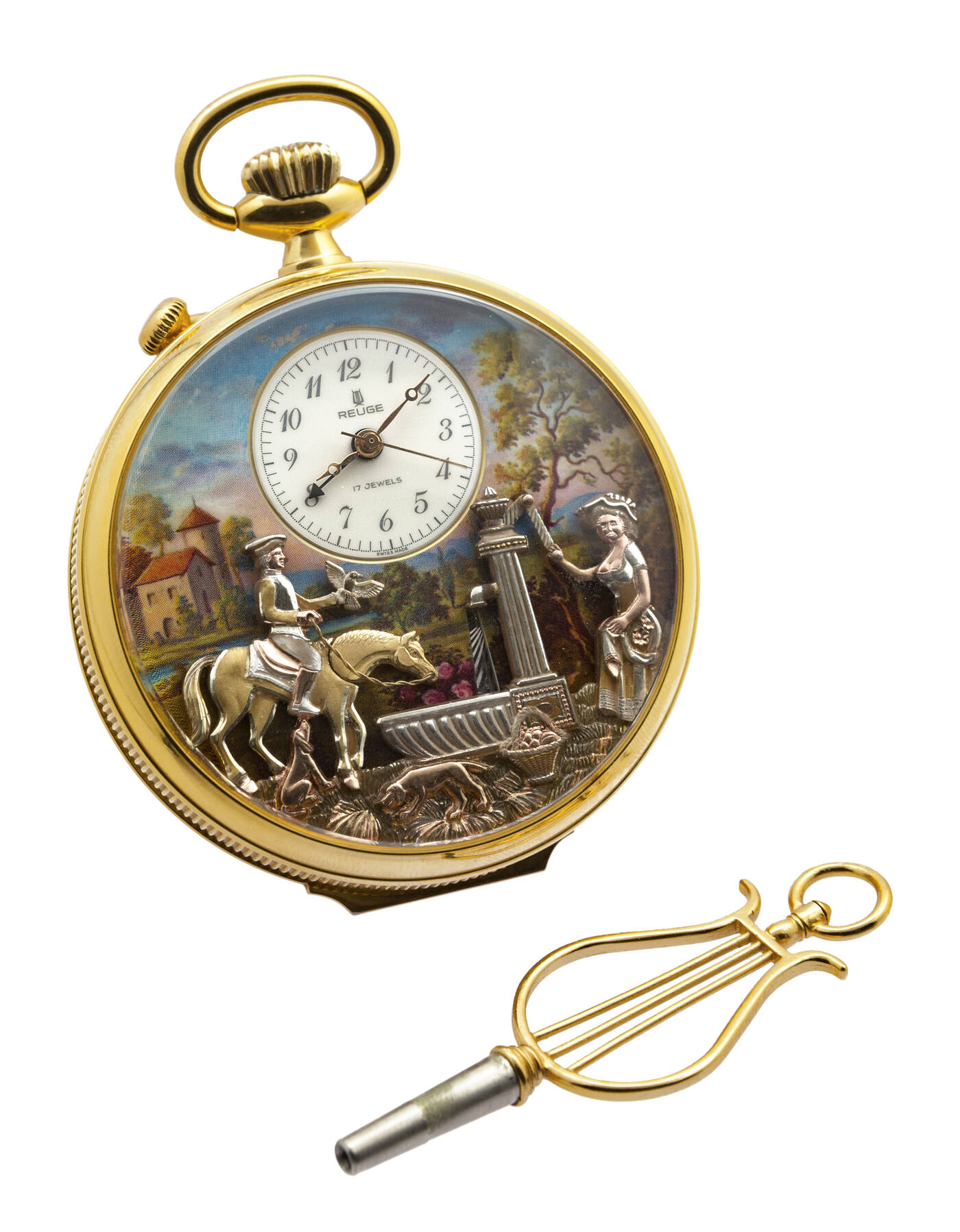 REUGE - Orologio da tasca, mod. 'Music' anni '90<br>