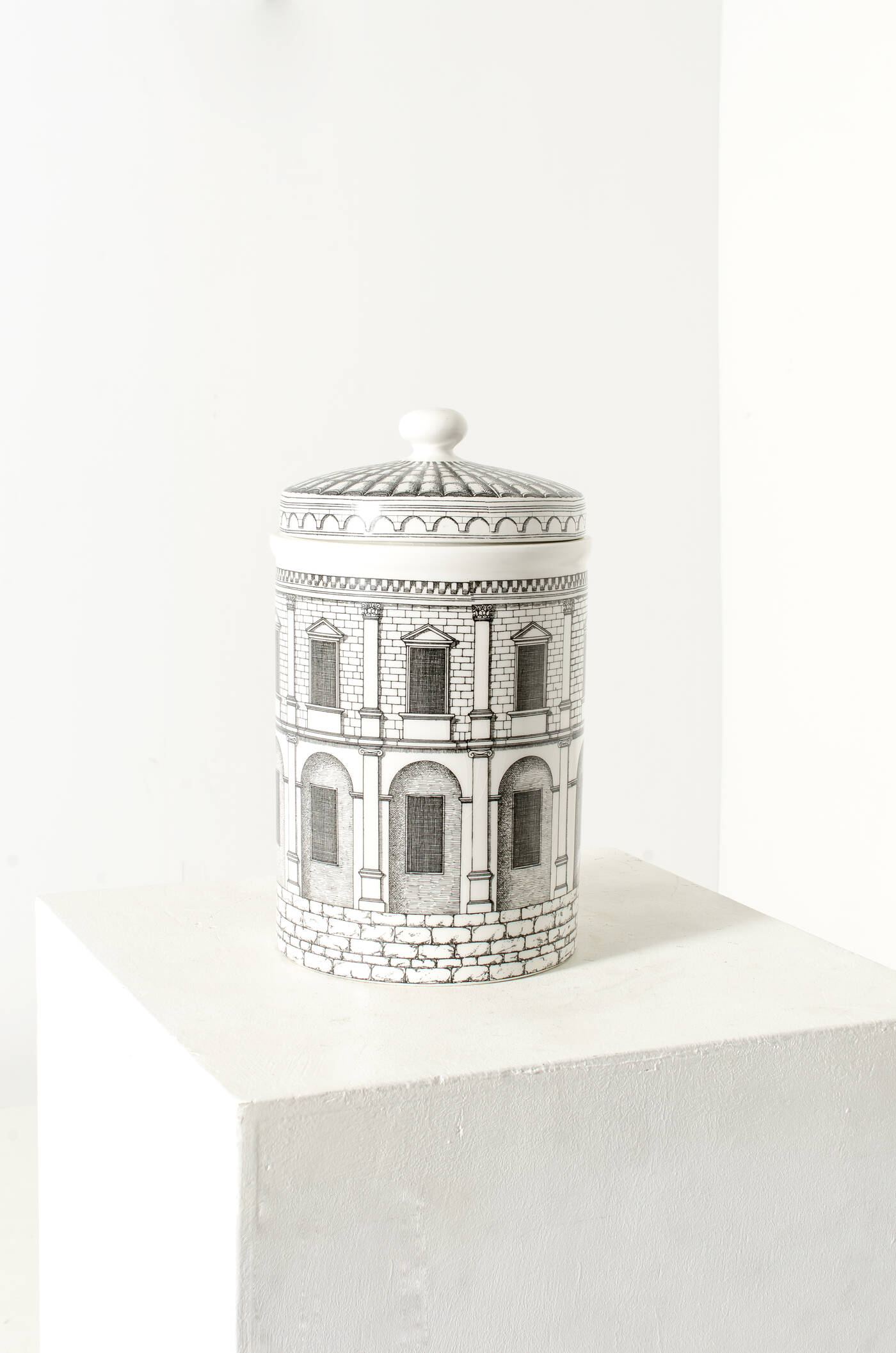 PIERO FORNASETTI - Biscottiera serie Architetture