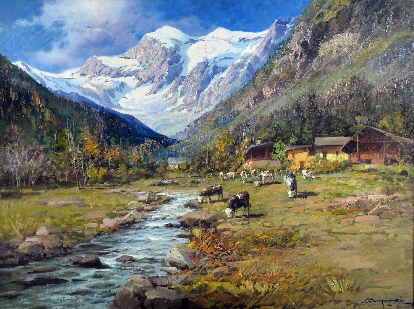 LICINIO CAMPAGNARI - 'Cogne: particolare del Gran Paradiso'