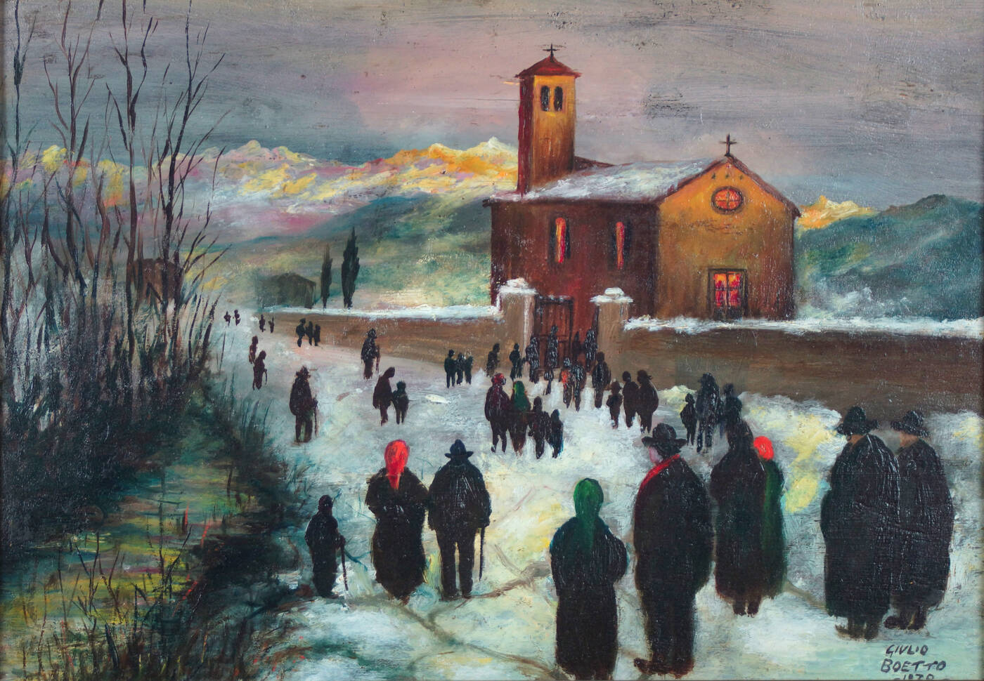 GIULIO BOETTO - 'La Messa domenicale' 1938