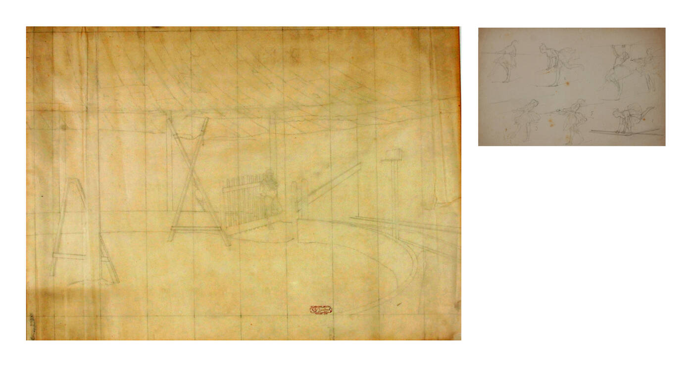 GIOVANNI BATTISTA QUADRONE - Lotto di due disegni