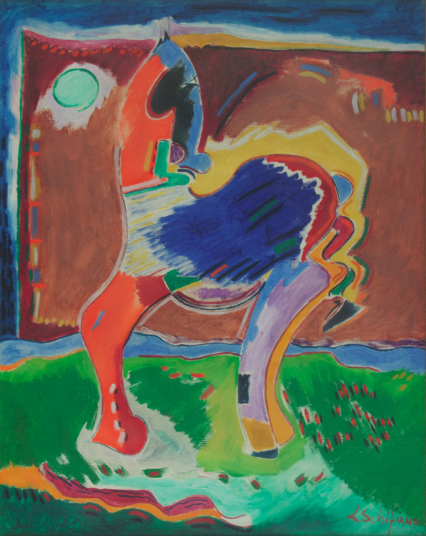 LUCIANO SCHIFANO - 'Cavallo' 1969