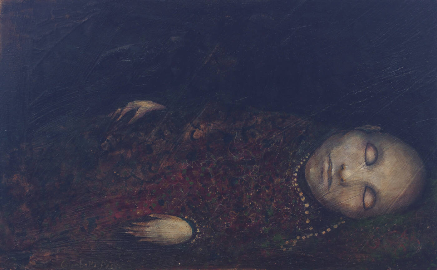 ENRICO COLOMBOTTO ROSSO - 'Donna sdraiata'