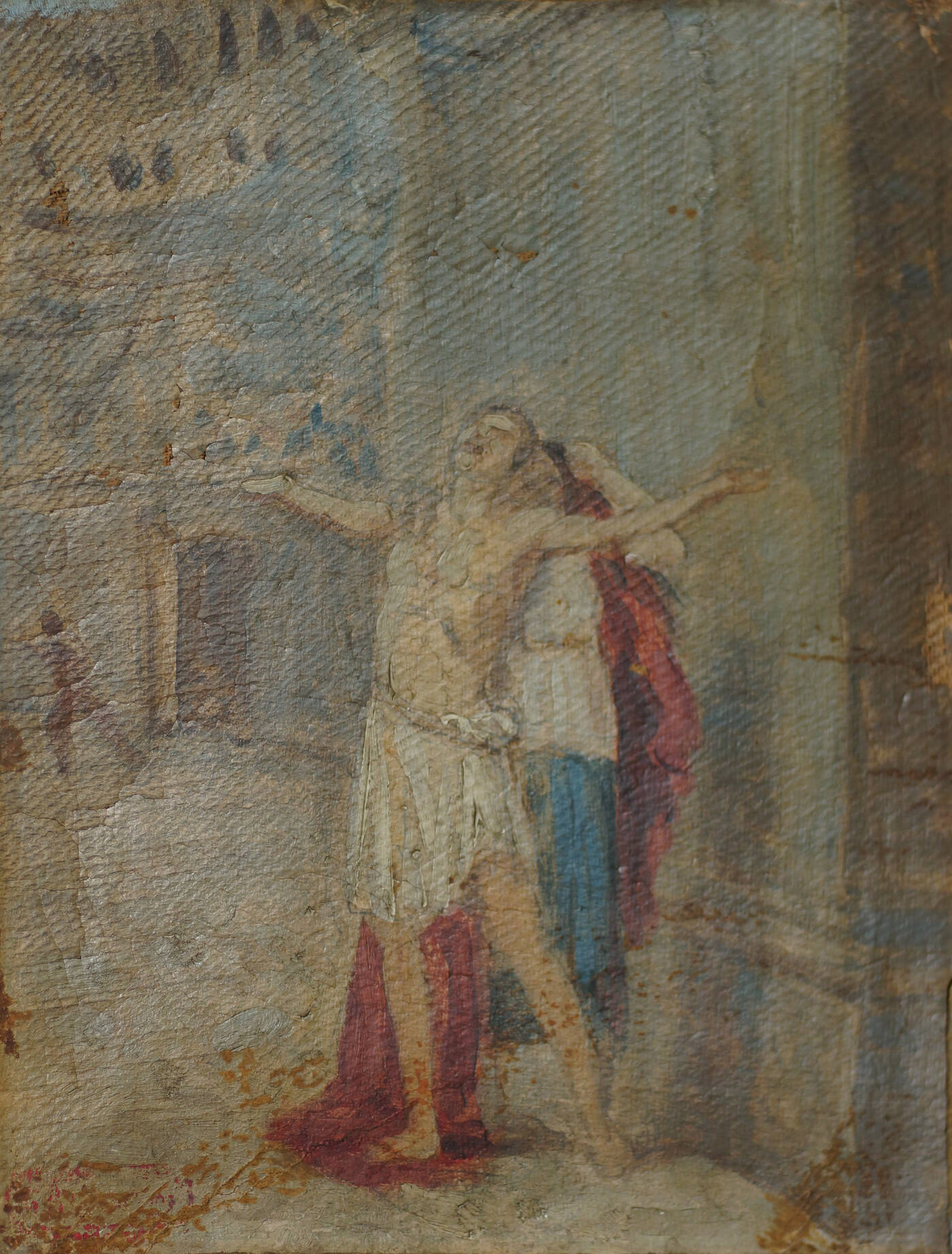 GIOVANNI BATTISTA QUADRONE - 'Studio di figure'