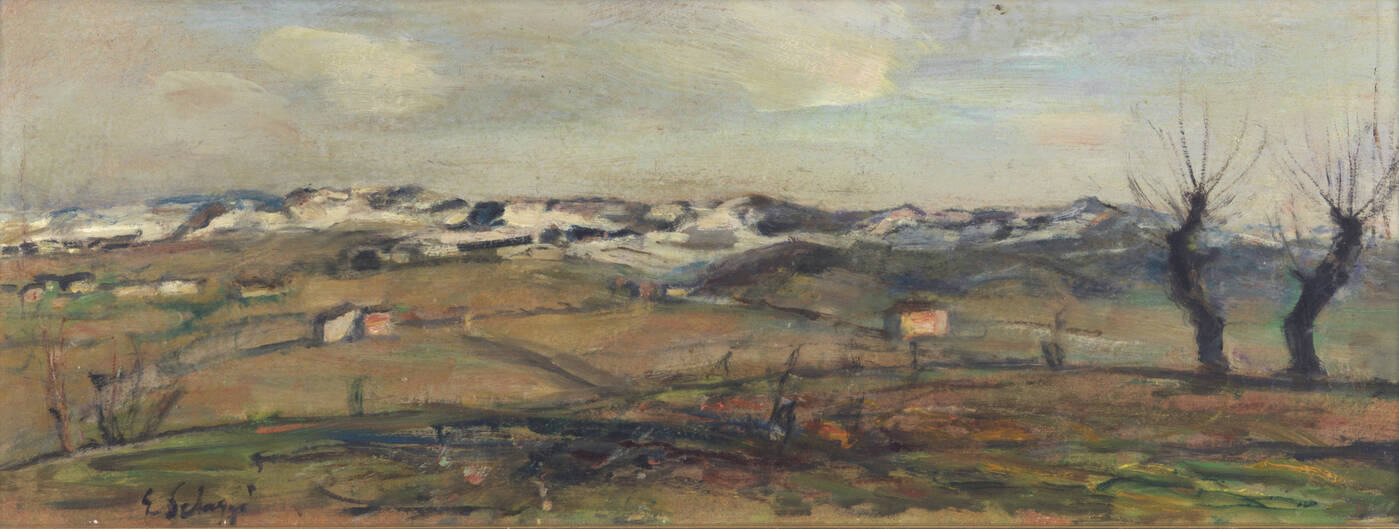 ESO PELUZZI - 'Paesaggio d'aprile' 1963