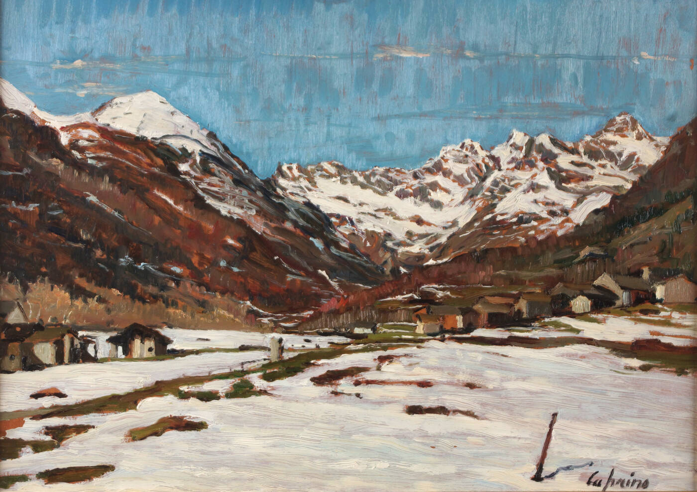 MARSILIO CAPRINO - 'Montagne innevate'  1980