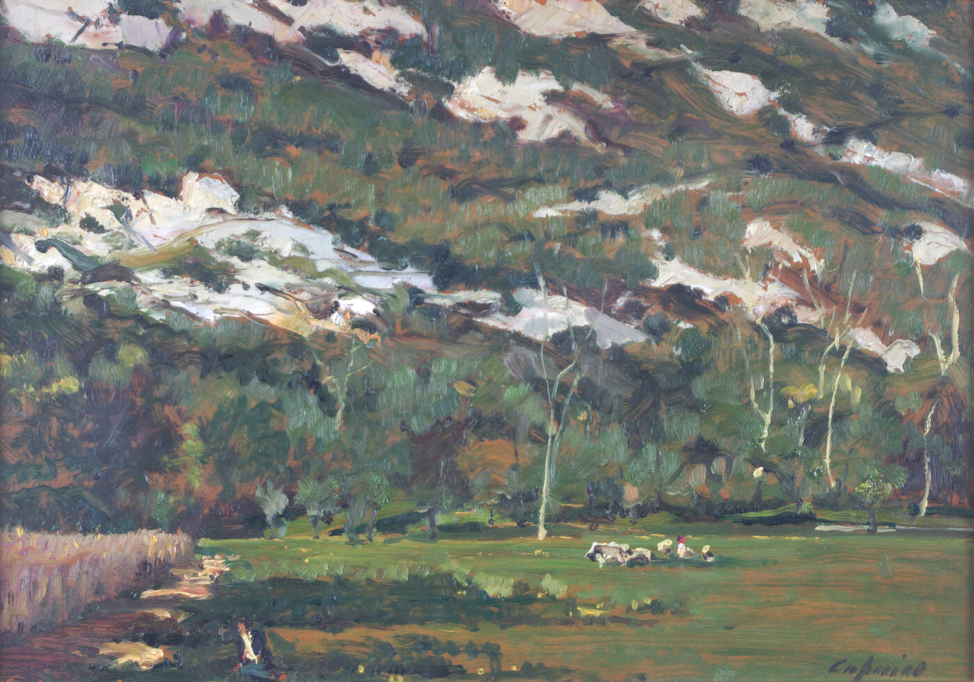 MARSILIO CAPRINO - 'Pascolo in montagna'