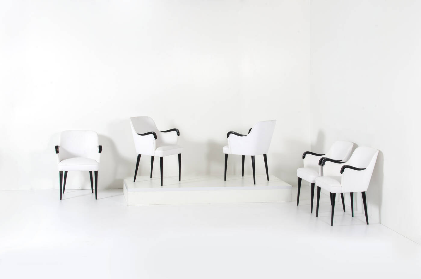 OSVALDO BORSANI - Cinque poltroncine mod. P38