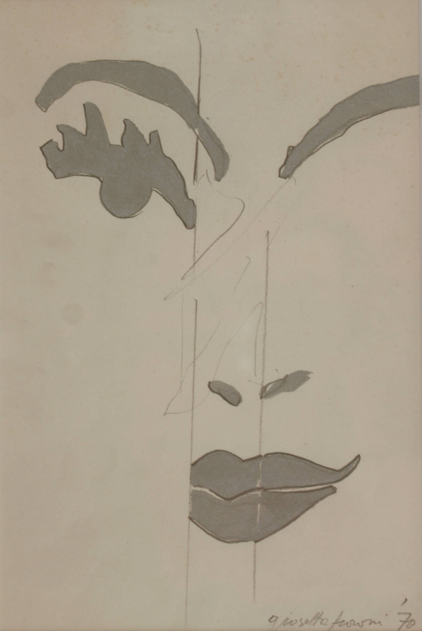 GIOSETTA FIORONI - 'Senza titolo' 1970