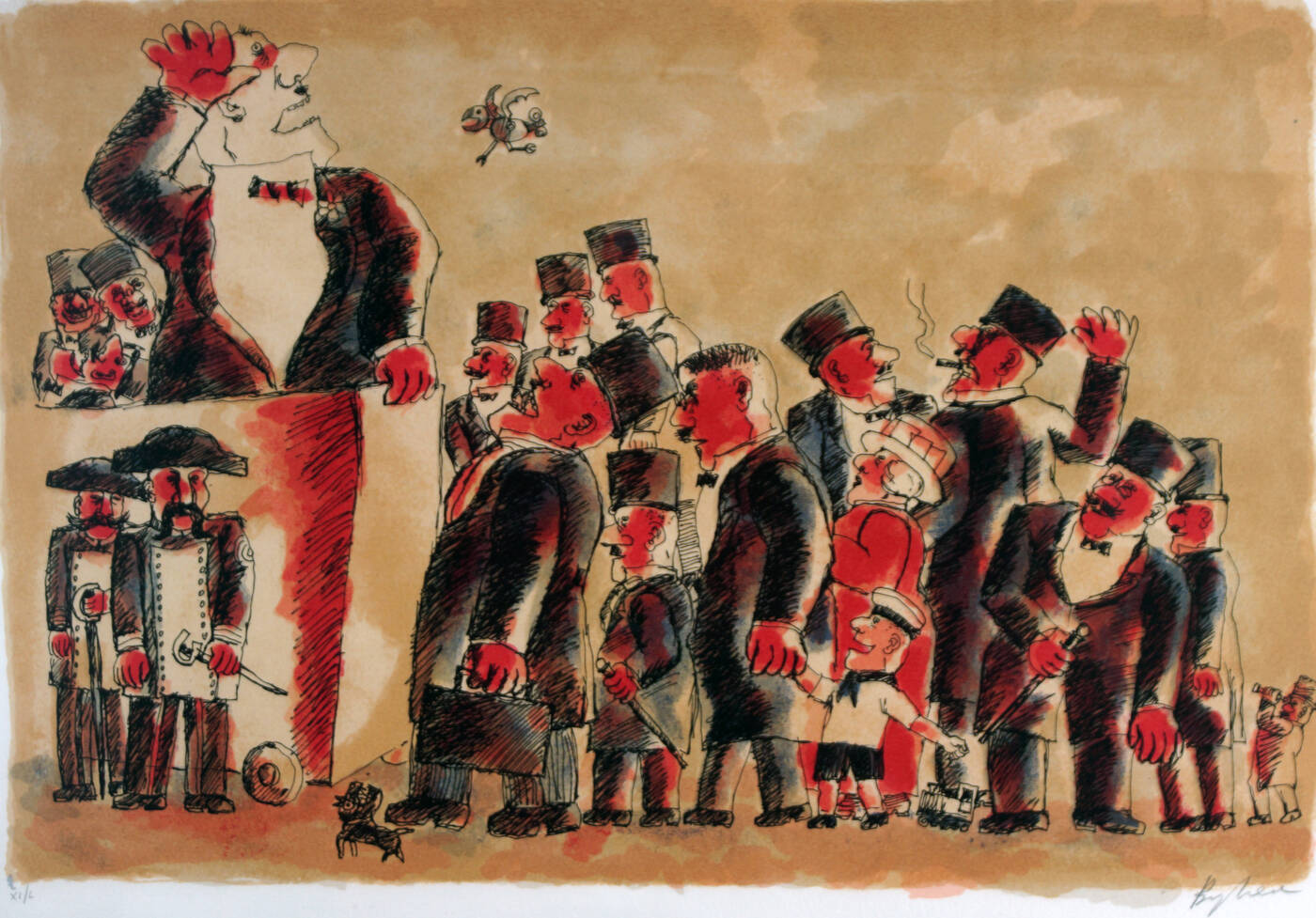 FRANZ BORGHESE - 'Il comizio' 