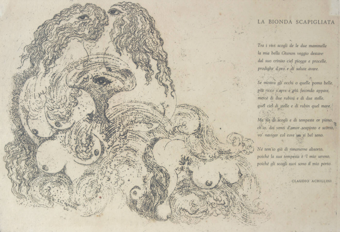 ITALO CREMONA - 'La bionda scapigliata' 1966